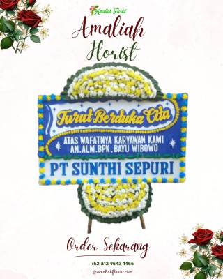 Papan Bunga Duka di Mauk Barat
